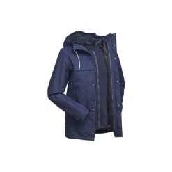 Kurtka TRAVEL 100 3w1 męska. Niebieskie kurtki męskie bomber QUECHUA, l. Za 249,99 zł.