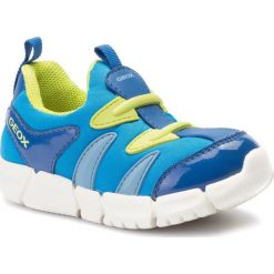 Sneakersy GEOX - B Flexyper B. F B922TF 01554 C4316 S Sky/Lime. Niebieskie trampki chłopięce Geox, bez wzorów, ze skóry ekologicznej, bez zapięcia. W wyprzedaży za 119,00 zł.
