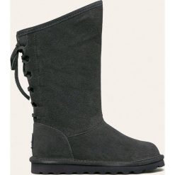 Bearpaw - Śniegowce skórzane Phylle. Szare śniegowce damskie Bearpaw, z wełny, bez zapięcia. W wyprzedaży za 449,90 zł.