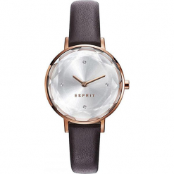 Zegarek kwarcowy w kolorze szaro-różowozłotym. Brązowe, analogowe zegarki damskie Esprit Watches, ze stali. W wyprzedaży za 227,95 zł.