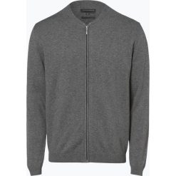 Finshley & Harding - Kardigan męski z dodatkiem kaszmiru, szary. Szare kardigany damskie marki Finshley & Harding, xxl, z bawełny. Za 249,95 zł.