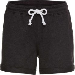 Spodenki dresowe bonprix czarny melanż. Czarne szorty damskie marki bonprix, melanż, z dresówki. Za 54,99 zł.