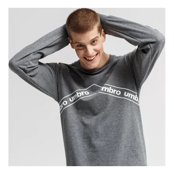 Umbro Bluza Syvari , szary, rozmiar XXL. Szare bluzy męskie Umbro, xxl, z nadrukiem, z bawełny, bez kołnierzyka, bez rękawów, długie, bez kaptura. W wyprzedaży za 79,99 zł.