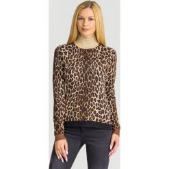 SWETER Liu Jo. Żółte swetry damskie s, z aplikacjami, z dzianiny. Za 384,30 zł.