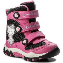 Kozaki dziewczęce: Kozaki HELLO KITTY – CP23-5390HK Czarny/Różowy Ciemny