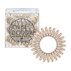 Ozdoby do włosów: Invisibobble Bronze Me Pretty – brązowa gumka do włosów 3 szt