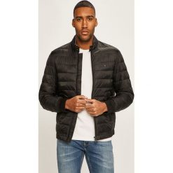 Tommy Hilfiger - Kurtka. Czarne płaszcze męskie TOMMY HILFIGER, s, bez wzorów, z elastanu, krótkie, bez kaptura. Za 1049,00 zł.