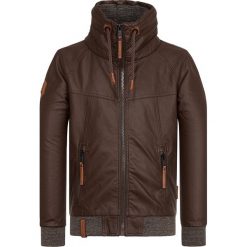 Naketano Kurtka ze skóry ekologicznej brown. Pomarańczowe kurtki męskie marki Naketano, xl, bez wzorów, ze skóry ekologicznej. Za 419,00 zł.