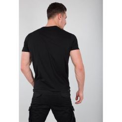 Koszulka Alpha Industries Basic 100501-03. Czarne koszulki męskie Alpha Industries, s, bez wzorów, bez kołnierzyka, bez rękawów. Za 64,99 zł.