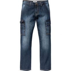 Jeansy męskie regular: Dżinsy bojówki Regular Fit Straight bonprix ciemnoniebieski