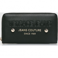 Versace Jeans - Portfel. Czarne portfele damskie Versace Jeans, z jeansu. Za 339,90 zł.