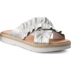 Espadryle EVA MINGE - Huesca 3O 18BD1372379ES 110. Szare espadryle damskie Eva Minge, bez wzorów, ze skóry, bez obcasa. W wyprzedaży za 149,00 zł.