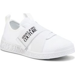 Sneakersy VERSACE JEANS COUTURE - E0VVBSP6 71527 003. Białe półbuty damskie Versace Jeans Couture, z jeansu. Za 839,00 zł.