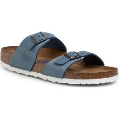 Klapki BIRKENSTOCK - Sydney BS 1016091 Dove. Niebieskie klapki damskie Birkenstock, bez wzorów, ze skóry, bez obcasa. W wyprzedaży za 309,00 zł.