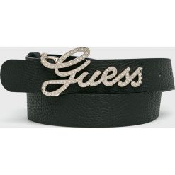 Guess Jeans - Pasek. Czarne paski damskie marki Guess Jeans, w paski, z jeansu. Za 259,90 zł.
