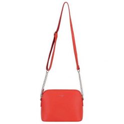David Jones Damska Torebka Crossbody Red cm5007. Czerwone torebki klasyczne damskie marki David Jones, bez wzorów, bez dodatków. Za 97,00 zł.