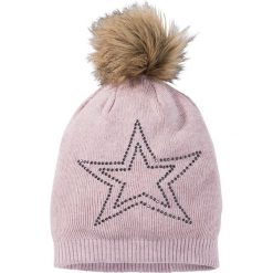 Czapka dzianinowa z mieniącymi się kamieniami bonprix stary jasnoróżowy melanż. Czerwone czapki zimowe damskie bonprix, z dzianiny. Za 37,99 zł.