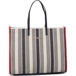 Torebka TOMMY HILFIGER - Tommy Beach Bag Stripe AW0AW08223 0K5. Brązowe torebki klasyczne damskie TOMMY HILFIGER, bez wzorów, z materiału, na ramię, bez dodatków. W wyprzedaży za 449,00 zł.