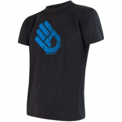 Sensor Koszulka Coolmax Fr Pt Hand Black Xxl. Czarne odzież termoaktywna męska marki Sensor, s, z krótkim rękawem, outdoorowe. W wyprzedaży za 115,00 zł.