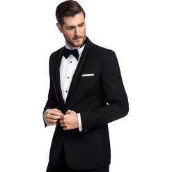 Marynarka ROBERTO GGCS900231. Czarne marynarki męskie s, z poliesteru, eleganckie. Za 1599,00 zł.