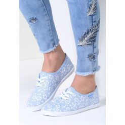 Niebieskie Tenisówki You Ask For. Niebieskie tenisówki damskie marki vices, w kwiaty, na sznurówki. Za 19,99 zł.