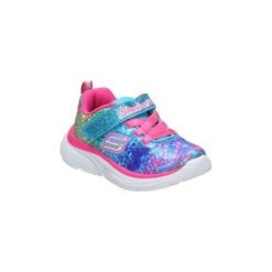 Buty Dziecko Skechers 81385N-MLT. Niebieskie trampki dziewczęce Skechers, bez wzorów, bez zapięcia. Za 156,95 zł.
