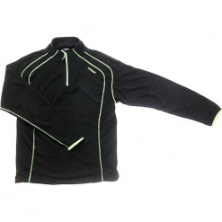 Bluza polarowa w kolorze czarnym. Czarne bluzy niemowlęce marki Hulabalu, z polaru, z krótkim rękawem, krótkie. W wyprzedaży za 59,95 zł.