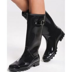 Czarne Kalosze Heavy Rain. Czarne kalosze damskie Inny, bez wzorów. Za 59,99 zł.