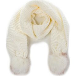 Szal GUESS - Not Coordinated Wool AW6800 WOL03 OFF. Białe szaliki damskie marki Guess, z aplikacjami, z materiału. Za 229,00 zł.