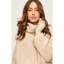 Answear - Sweter. Brązowe swetry damskie ANSWEAR, uniwersalny, bez wzorów, z elastanu, bez rękawów. W wyprzedaży za 59,90 zł.