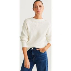 Mango - Sweter Gencel. Zielone swetry damskie Mango, s, bez wzorów, z bawełny, bez rękawów, bez kaptura. W wyprzedaży za 71,90 zł.
