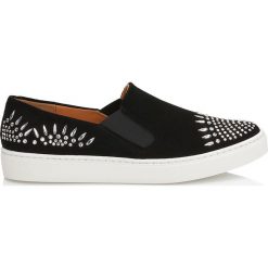 Czarne sneakersy wysadzane kryształami Swarovskiego®. Czarne buty sportowe damskie Kazar. Za 899,00 zł.