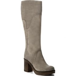 Kozaki ANN MEX - 8267 11D Szary. Czarne buty zimowe damskie marki Ann Mex, ze skóry. W wyprzedaży za 369,00 zł.