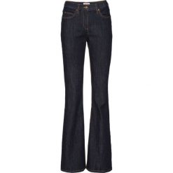 Wygodne dżinsy ze stretchem BOOTCUT bonprix ciemnoniebieski. Niebieskie jeansy damskie bonprix. Za 69,99 zł.