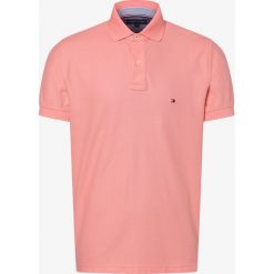 Tommy Hilfiger - Męska koszulka polo, różowy. Różowe koszulki męskie TOMMY HILFIGER, s, z haftami, z bawełny, polo, bez rękawów. Za 299,95 zł.