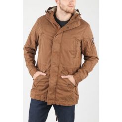 SuperDry Kurtka Brązowy. Pomarańczowe płaszcze męskie Superdry, na wiosnę, l, bez wzorów, z bawełny, bez kaptura. Za 748,95 zł.