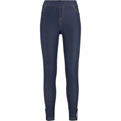 Legginsy w optyce dżinsów, dł. 7/8 bonprix niebieski. Niebieskie legginsy damskie bonprix, bez wzorów, z jeansu. Za 99,99 zł.