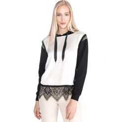 TWINSET Bluza Biały. Białe bluzy damskie Twinset, xs, w koronkowe wzory, z bawełny, bez rękawów, bez kaptura. Za 671,95 zł.