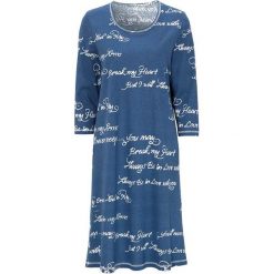 Cellbes Koszula nocna denim blue biały female niebieski/biały 46/48. Niebieskie koszule nocne damskie Cellbes, bez wzorów, z denimu, bez kołnierzyka, z krótkim rękawem. Za 129,00 zł.