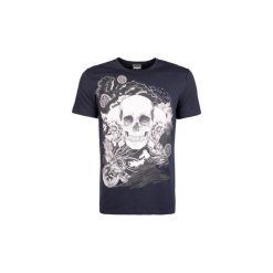 T-shirty z krótkim rękawem Roberto Cavalli S01GC0474. Niebieskie t-shirty męskie Roberto Cavalli, s, bez wzorów, bez kołnierzyka, krótkie. Za 199,00 zł.
