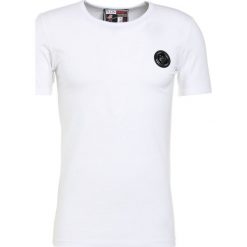 Plein Sport ROUND NECK BASIC Tshirt basic white. Białe koszulki męskie Plein Sport, xxl, bez wzorów, z elastanu, sportowe, bez kołnierzyka, bez rękawów. W wyprzedaży za 356,30 zł.