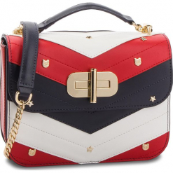 Torebka TOMMY HILFIGER - Turn Lock Xover Chev AW0AW05716 901. Białe torebki klasyczne damskie TOMMY HILFIGER, ze skóry. Za 1049,00 zł.