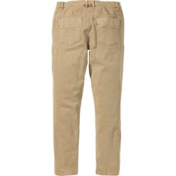 Spodnie męskie: Spodnie ze stretchem Skinny Fit Straight bonprix beżowy