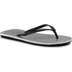 Japonki Roxy ARJL100683. Czarne klapki damskie Roxy, bez wzorów, bez obcasa. W wyprzedaży za 59,00 zł.