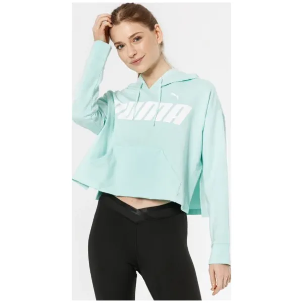 Puma Bluza Modern Sports , niebieski, rozmiar L. Niebieskie bluzy damskie Puma, s, bez wzorów, z bawełny, z krótkim rękawem, krótkie, bez kaptura. W wyprzedaży za 159,99 zł.