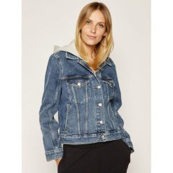 Kurtka jeansowa TOMMY HILFIGER Veronica WW0WW27259. Niebieskie kurtki damskie TOMMY HILFIGER, bez wzorów, z jeansu, bez kaptura. W wyprzedaży za 489,00 zł.