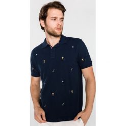 Tommy Hilfiger Celebrative Polo Koszulka Niebieski. Niebieskie podkoszulki męskie TOMMY HILFIGER, s, z haftami, z bawełny, bez rękawów. Za 498,95 zł.