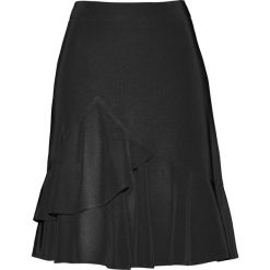 Spódnica z falbanami bonprix czarny. Czarne spódniczki damskie bonprix, bez wzorów. Za 79,99 zł.