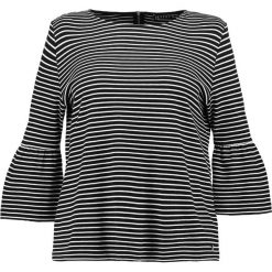 Bluzki asymetryczne: JETTE STRIPES FLUTE SLEEVE Bluzka z długim rękawem black offwhite