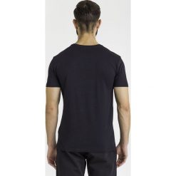T-SHIRT trussardi jeans. Czarne t-shirty męskie Trussardi Jeans, xxl, z nadrukiem, z bawełny, z okrągłym kołnierzem. Za 279,00 zł.